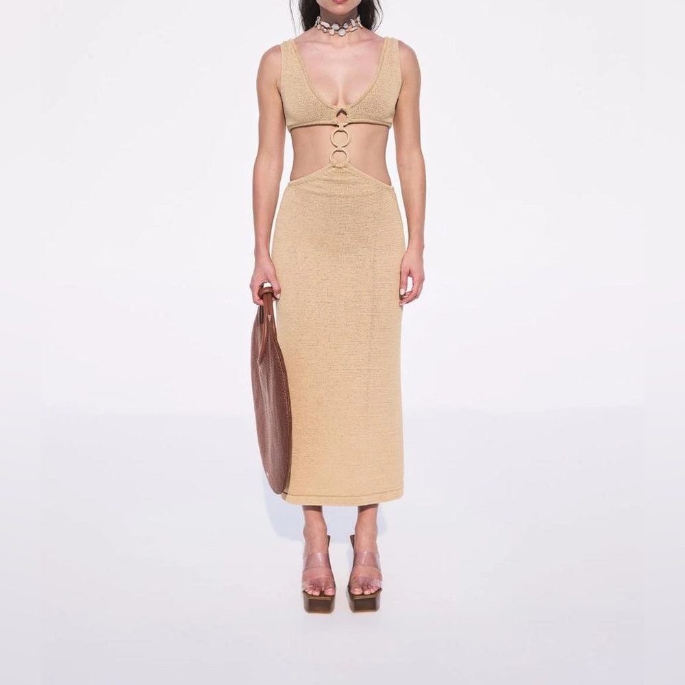 Cult Gaia - Robe En Tricot Mert - Sable